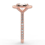 Stunning 2.11 CT Oval Moissanite Engagement Ring with Hidden Halo & Pave Design 10
