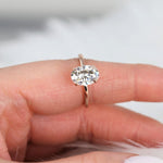 Stunning 2.5 CT Oval Moissanite Engagement Ring with Solitaire Design 5