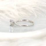 Stunning 1.0 CT Round Moissanite Engagement Ring with Solitaire Design 4