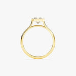Stunning 1.0-2.0 CT Radiant Moissanite Engagement Ring with Bezel Design 3