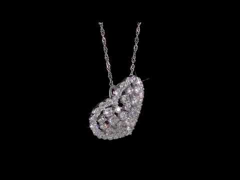 Round Cut Cubic Zirconia in 925 Sterling Silver Necklace 4