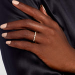 Stunning 0.22 TCW Round Moissanite Stones Half Eternity Wedding Bands 2