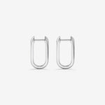 Round Cut Cubic Zirconia in 925 Sterling Silver Earrings 3