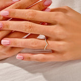 1.50 CT Round Cut Moissanite Bridal Ring Set with Round Wedding Bands 7