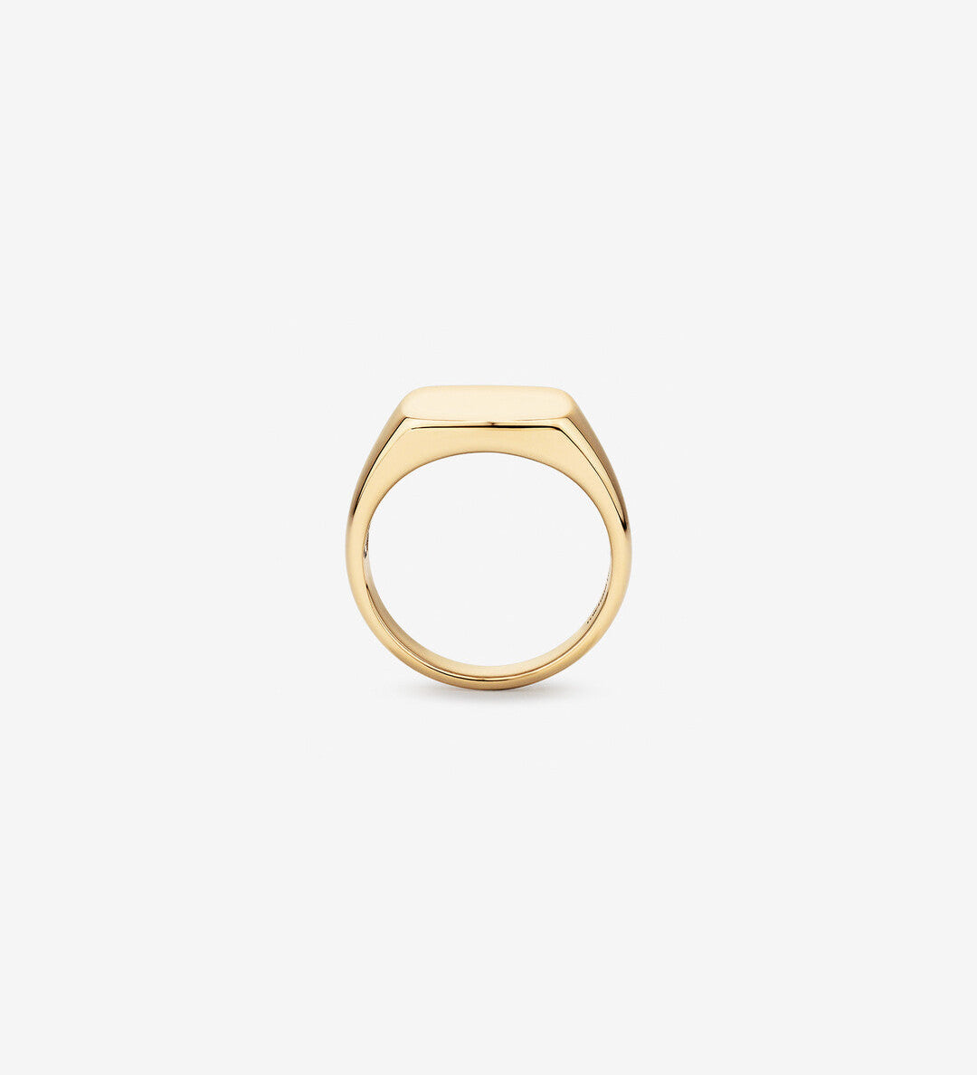 Signet Men's Wedding Band in Solid Gold 2