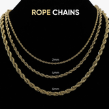 Polished Finish Rope Chain Silver Necklace For Him 9