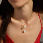 0.30 CT Round Moissanite Diamond Heart Pendant Necklace in Solid Gold 5