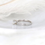 Stunning 1 CT Cushion Moissanite Engagement Ring With Solitaire Design 2