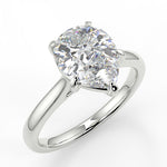 Stunning 0.81 CT Pear Moissanite Engagement Ring With Solitaire Design 5