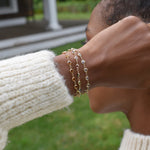 4.5 TCW Round Citrine Lab Made Diamond- November Birthstone Bracelet 7