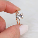 Stunning 2.5 CT Oval Moissanite Engagement Ring with Solitaire Design 6