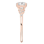 Stunning 1.0- 2.0 CT Round Moissanite Engagement Ring with Cluster Design 9