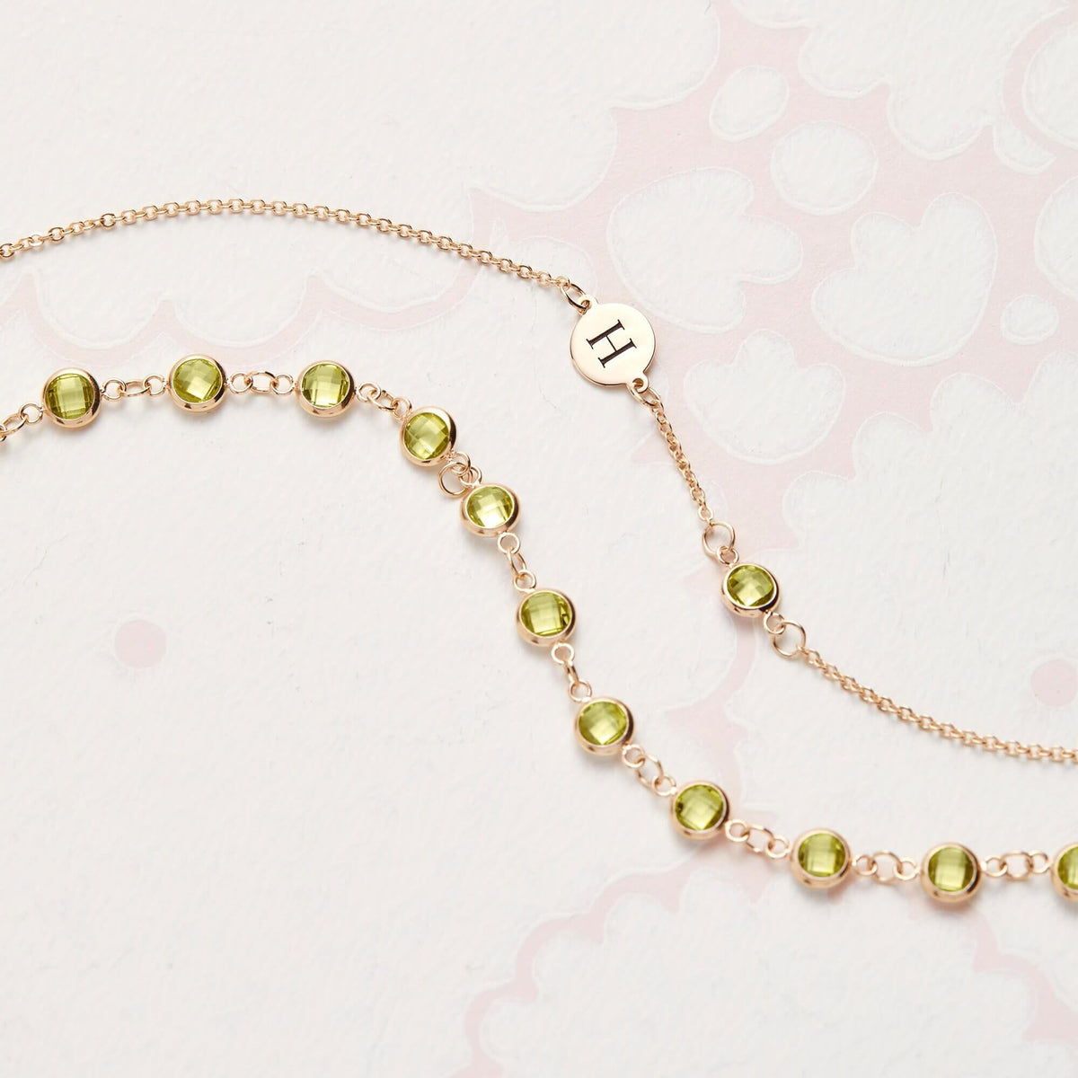0.25 CT Round Peridot Lab Made Diamond- August Birthstone Bracelet 5