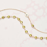 0.25 CT Round Peridot Lab Made Diamond- August Birthstone Necklace 5