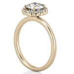 Stunning 0.50-1.50 CT Round Moissanite Engagement Ring With Halo Design 2