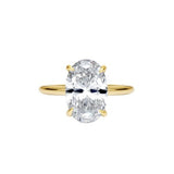 Oval Cut Solitaire Style Cubic Zirconia in 925 Sterling Silver Ring 5