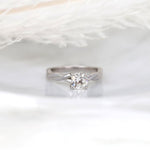 Stunning 1 CT Cushion Moissanite Engagement Ring With Solitaire Design 1