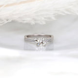 Stunning 1 CT Cushion Moissanite Engagement Ring With Solitaire Design 1