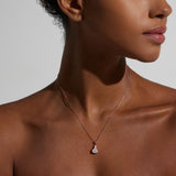 1.13 CT Oval Diamond Cluster Pendant Necklace in Solid Gold 5