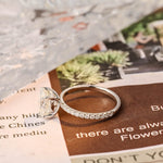 Stunning 2.5 CT Oval Moissanite Engagement Ring with Pave Design 5