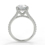 Stunning 2.40 CT Cushion Moissanite Engagement Ring with Hidden Halo & Pave Design 6