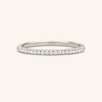 Stunning 0.3 TCW Round Moissanite Stones Full Eternity Wedding Band 2