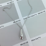 Round Cut Cubic Zirconia in 925 Sterling Silver Necklace 2