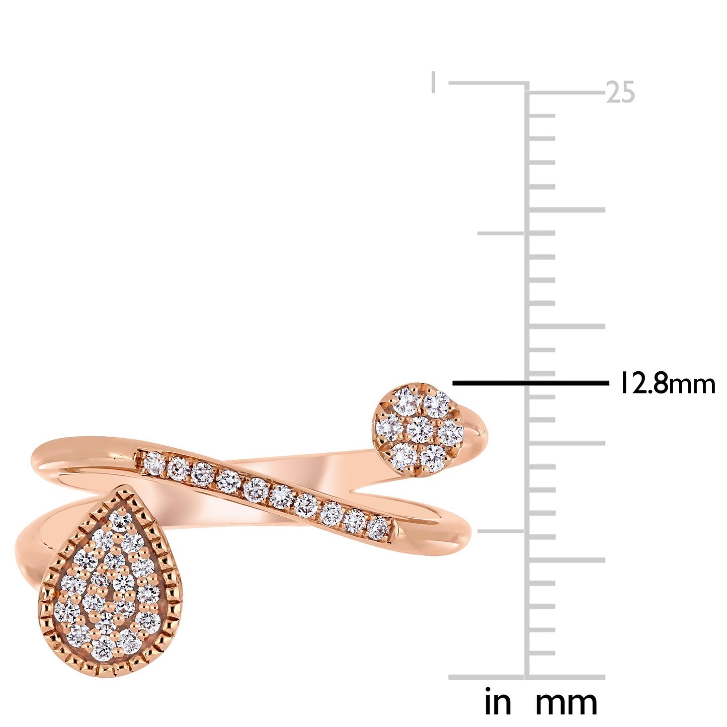 Round Cut Cubic Zirconia in 925 Sterling Silver Wedding Bands 10