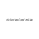 Stunning 0.1 TCW Round Moissanite Stones Half Eternity Wedding Bands 1