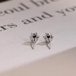 0.70 TCW Round Cut Moissanite Stud Earrings in Gold 3
