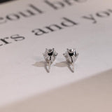 0.70 TCW Round Cut Moissanite Stud Earrings in Gold 3