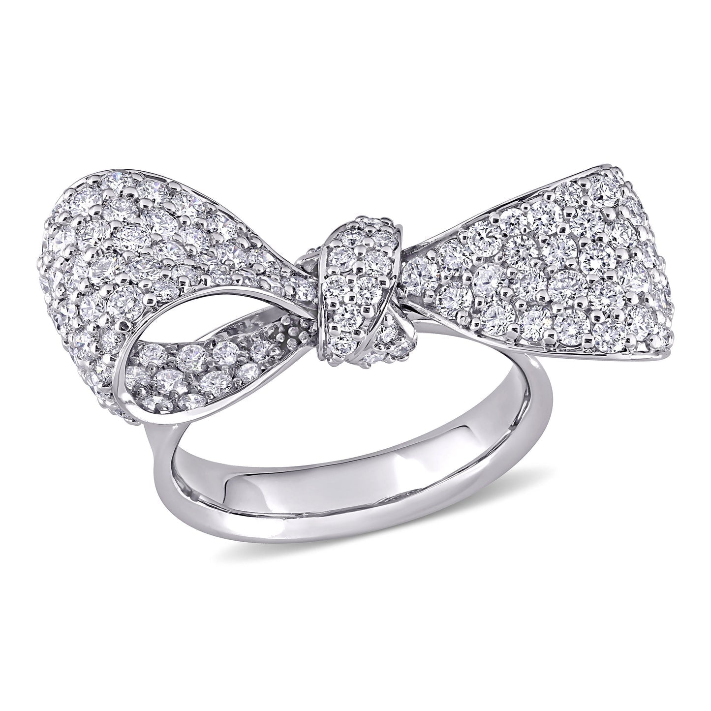 Round Cut Cubic Zirconia in 925 Sterling Silver Wedding Bands 1
