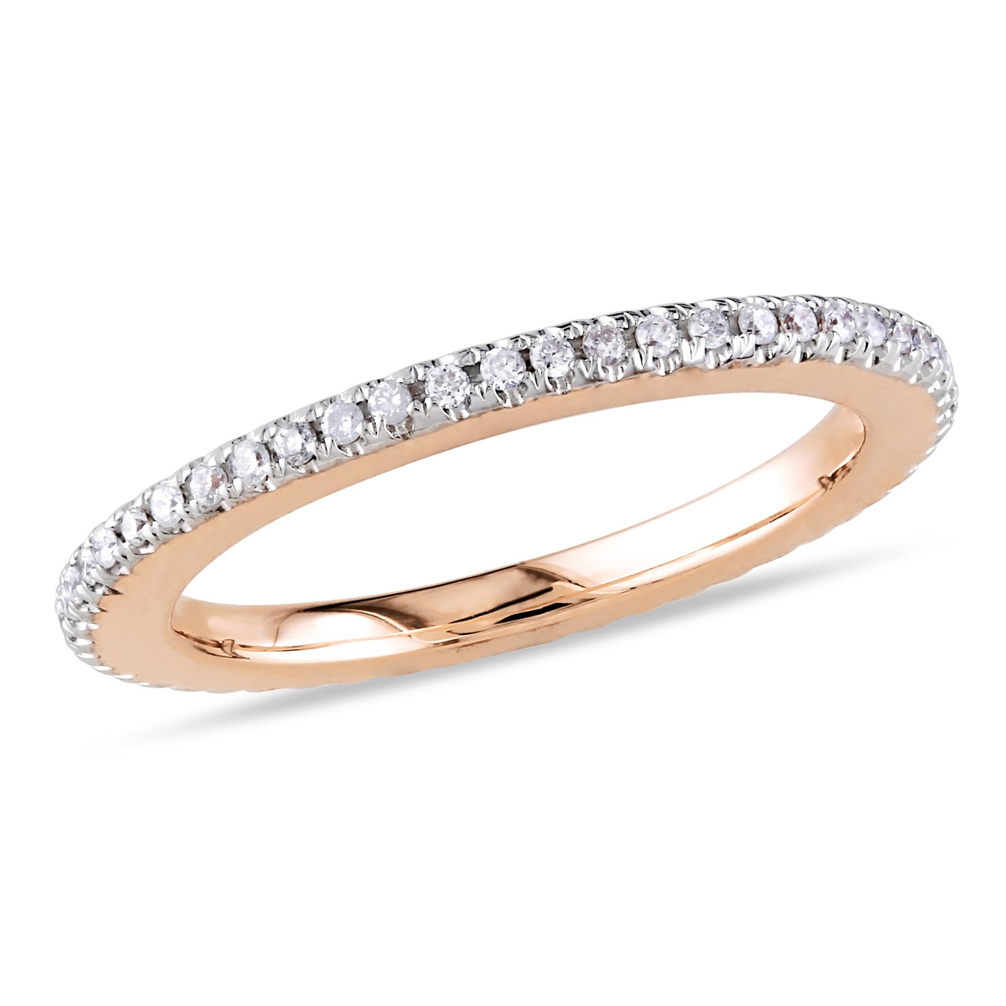 Round Cut Cubic Zirconia in 925 Sterling Silver Wedding Bands 5