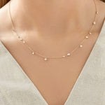 Round Cut Cubic Zirconia in 925 Sterling Silver Necklace 3