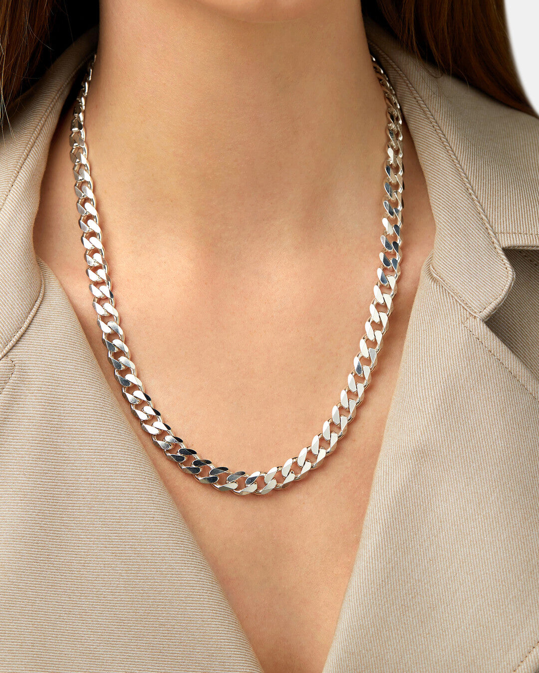 Round Cut Cubic Zirconia in 925 Sterling Silver Necklace 4