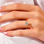 1.50 CT Round Cut Moissanite Bridal Ring Set with Round Wedding Bands 8
