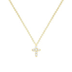 0.50 TCW Round Cut Moissanite Diamond Cross Pendant Necklace in Solid Gold 11