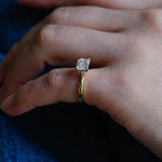 Stunning 1.0 CT East-West Emerald Cut Moissanite Engagement Ring with Solitaire Design 10