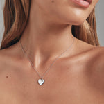 Round Cut Cubic Zirconia in 925 Sterling Silver Necklace 2