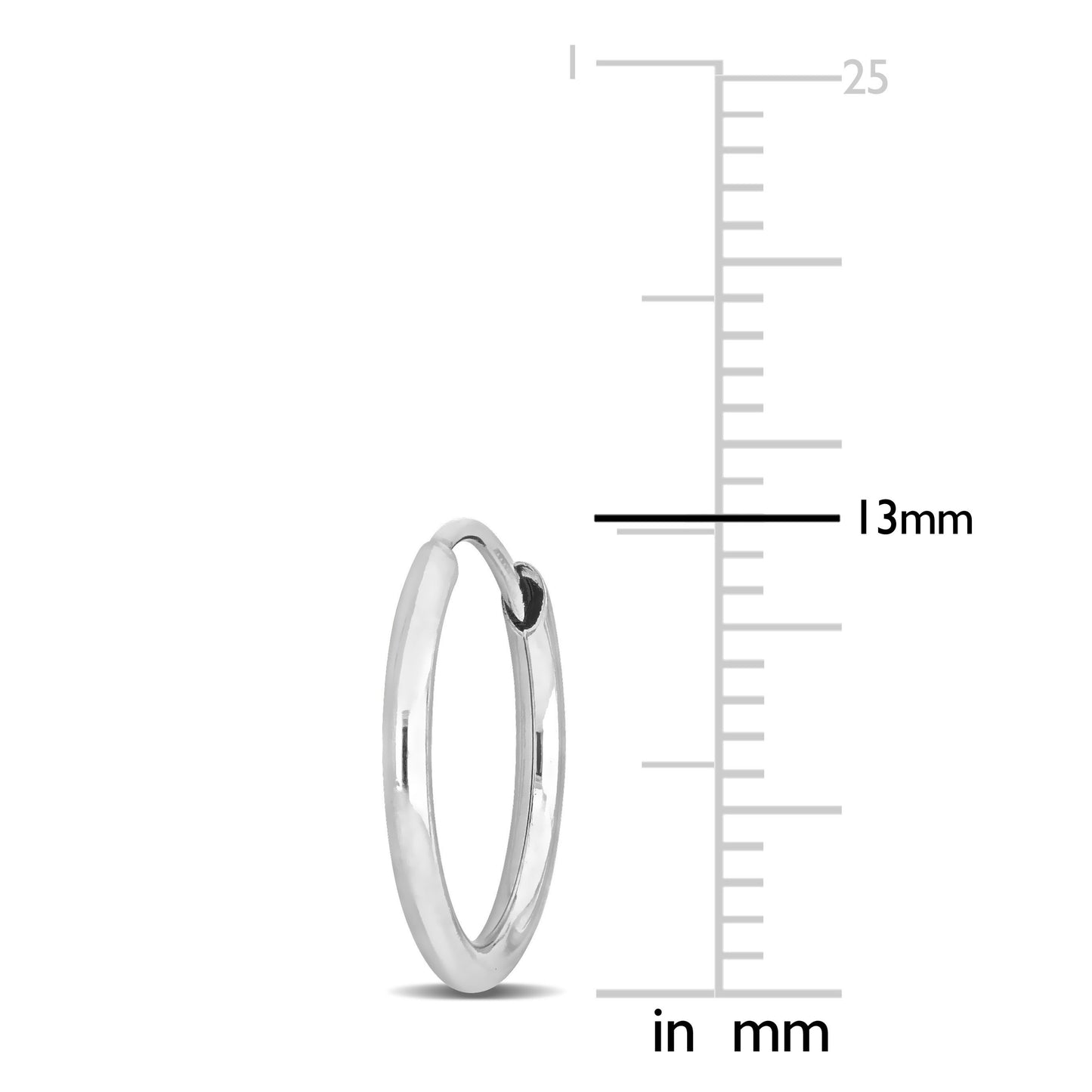 Round Cut Cubic Zirconia in 925 Sterling Silver Earrings 11