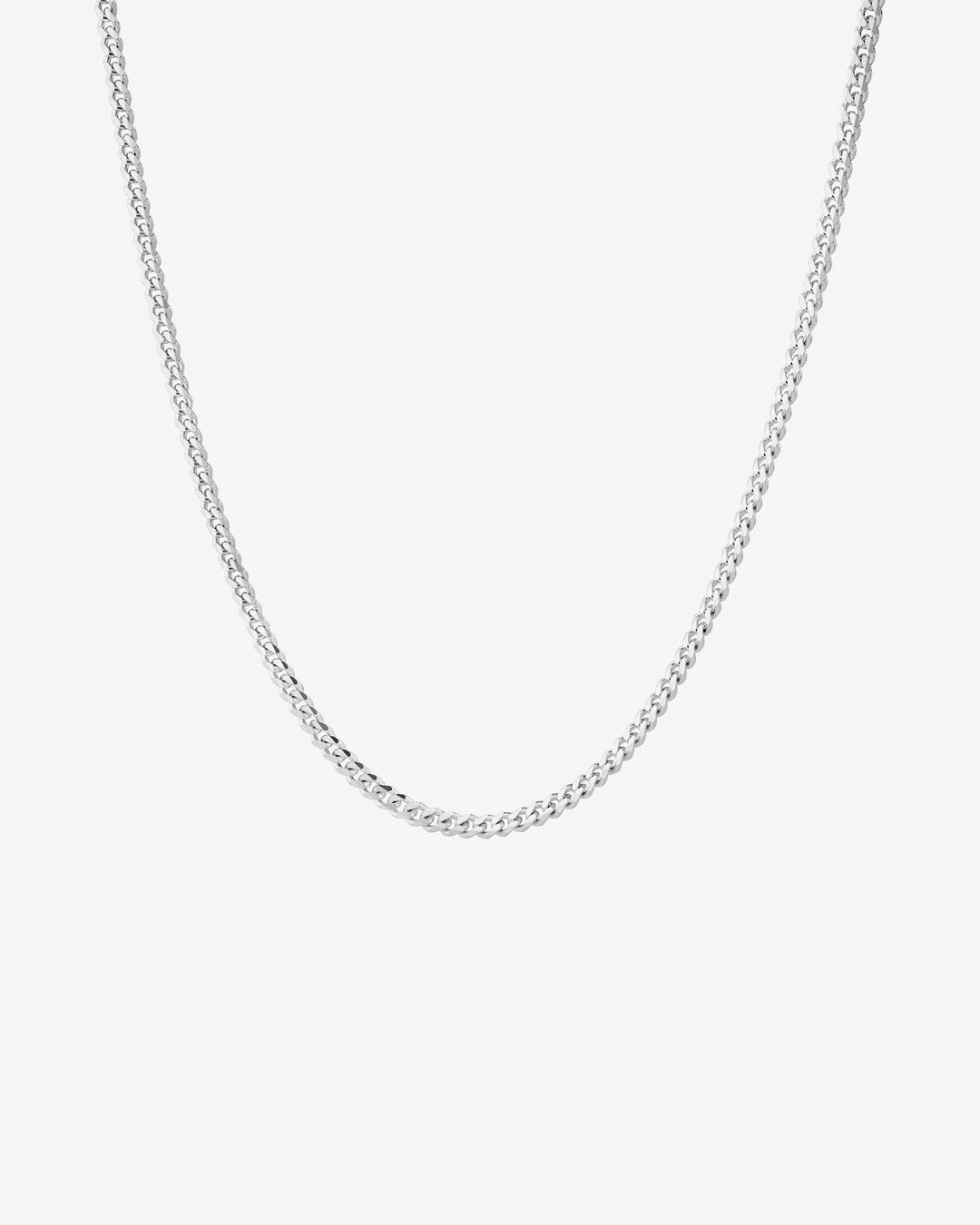 Round Cut Cubic Zirconia in 925 Sterling Silver Necklace 1
