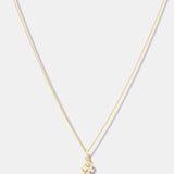 Round Cut Cubic Zirconia in 925 Sterling Silver Necklace 1