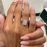 Classic 4.0 CT Radiant Moissanite Engagement Ring with Solitaire Design 1