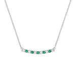 2 CT Round Emerald Lab Made Diamond-May Birthstone Necklace 9