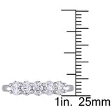 Round Cut Cubic Zirconia in 925 Sterling Silver Wedding Bands 9