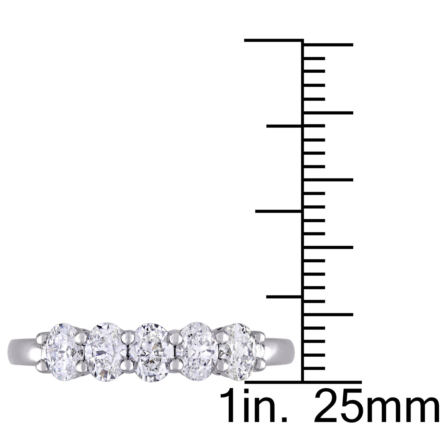 Round Cut Cubic Zirconia in 925 Sterling Silver Wedding Bands 5
