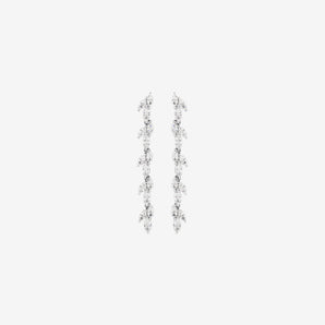 Round Cut Cubic Zirconia in 925 Sterling Silver Earrings