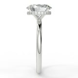 Stunning 2.11 CT Oval Moissanite Engagement Ring with Hidden Halo Design 7