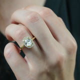 Stunning 1.0- 2.0 CT Round Moissanite Engagement Ring with Halo Design 5