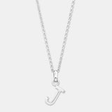 Round Cut Cubic Zirconia in 925 Sterling Silver Necklace 1